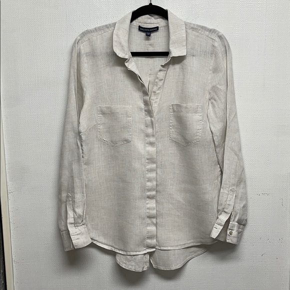 Linen Blouse from Saks Fifth Avenue. Size M - Picture 1 of 11
